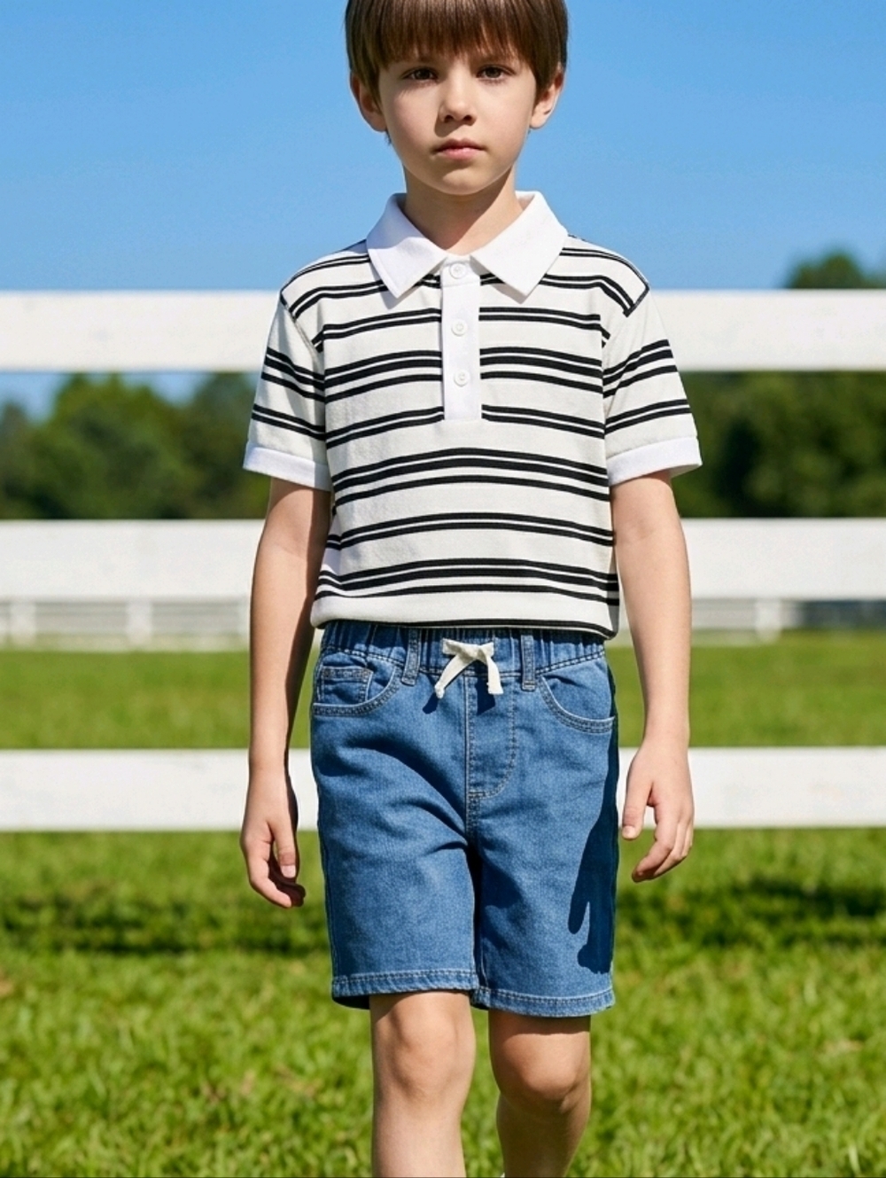 NWT Thereabouts Boys Denim Elastic Waist Jean Shorts ~sz XXS 4/5
